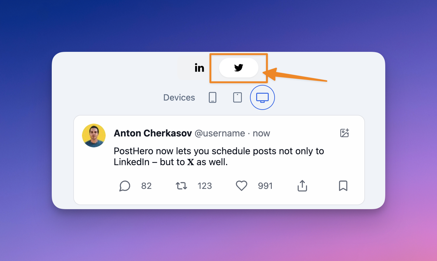 Schedule Posts to Twitter/X